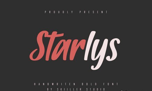 Starlys - Bold Handwritten Font