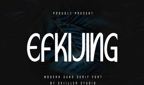 Efkijing - Modern Sans Serif font