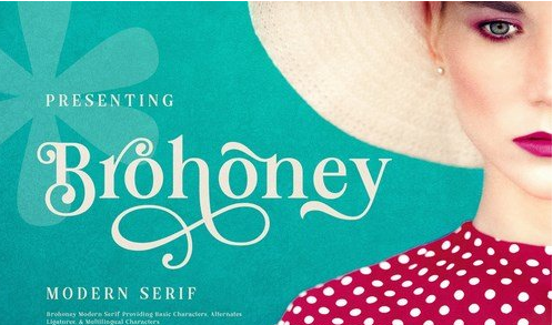 Brohoney Modern Serif Typeface