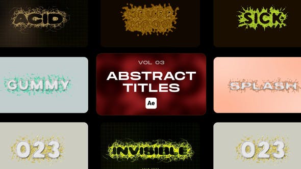Videohive Abstract Titles Vol 03 34630470