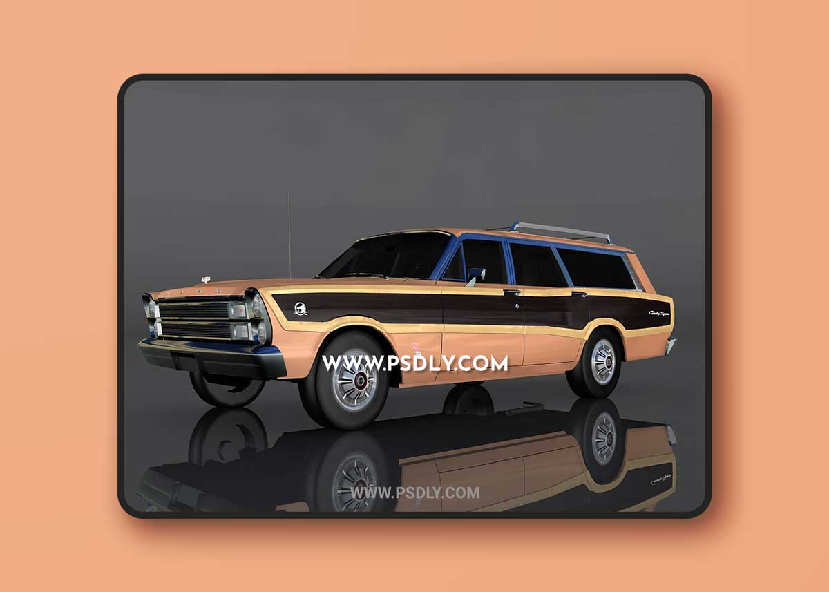 1966 Ford Country 3D Model o93617