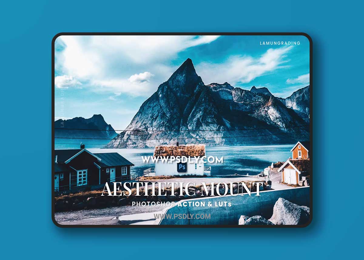 Aesthetic Mount Photoshop Action & LUTs
