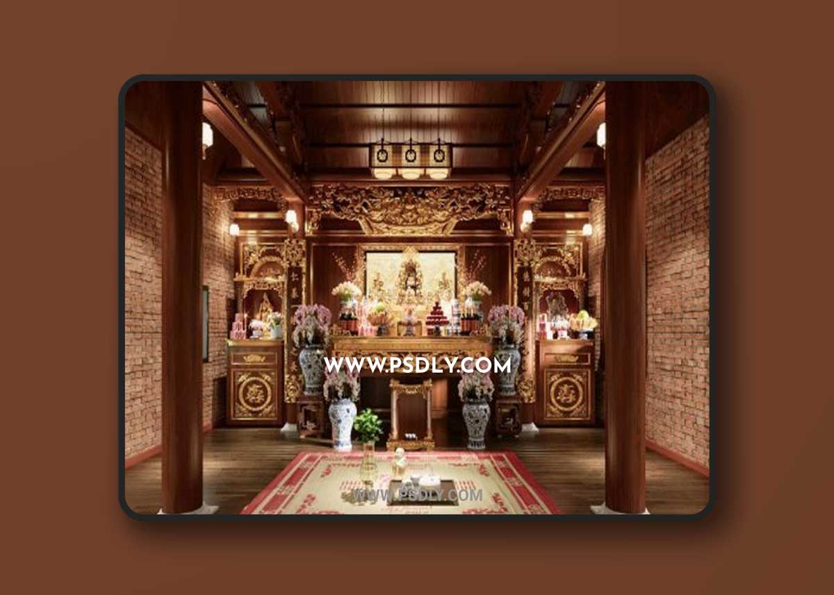 Altar Room Interior 3D Models