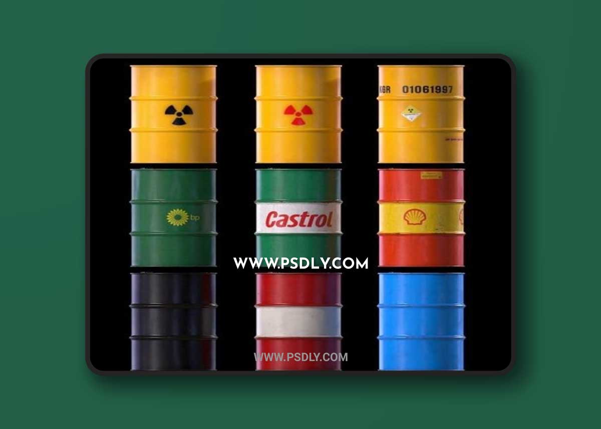 Barrels Pack 3D Models