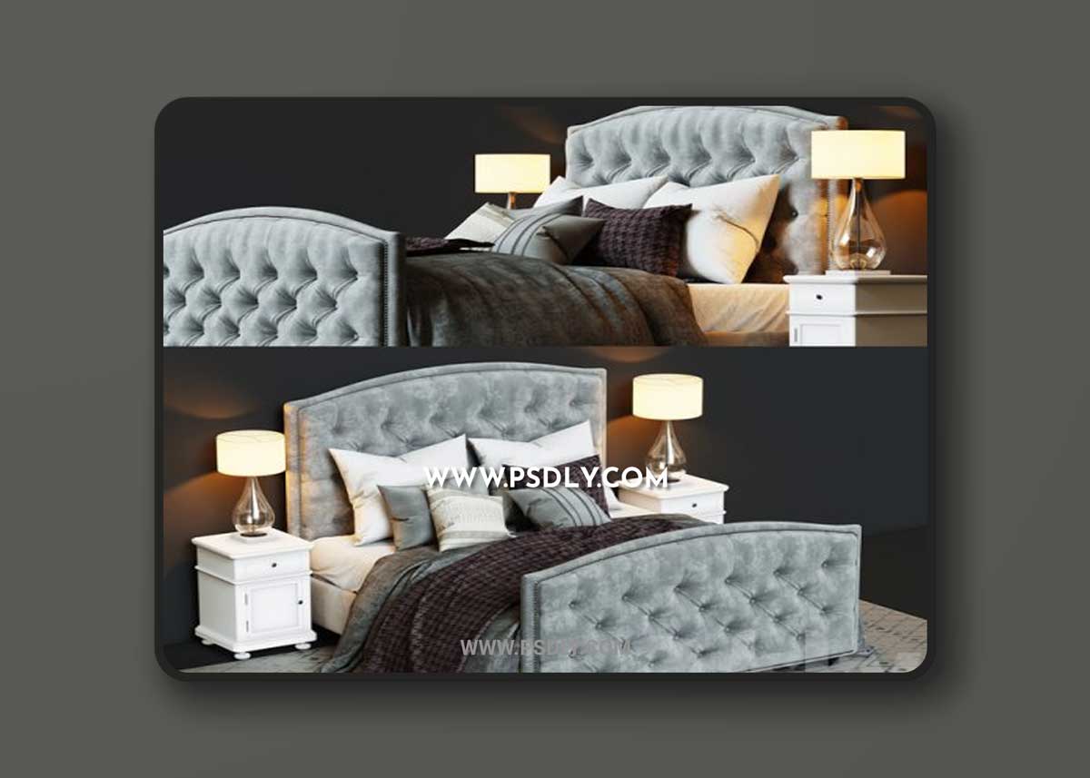 Bed Bassett Vienna Arched 3D Models