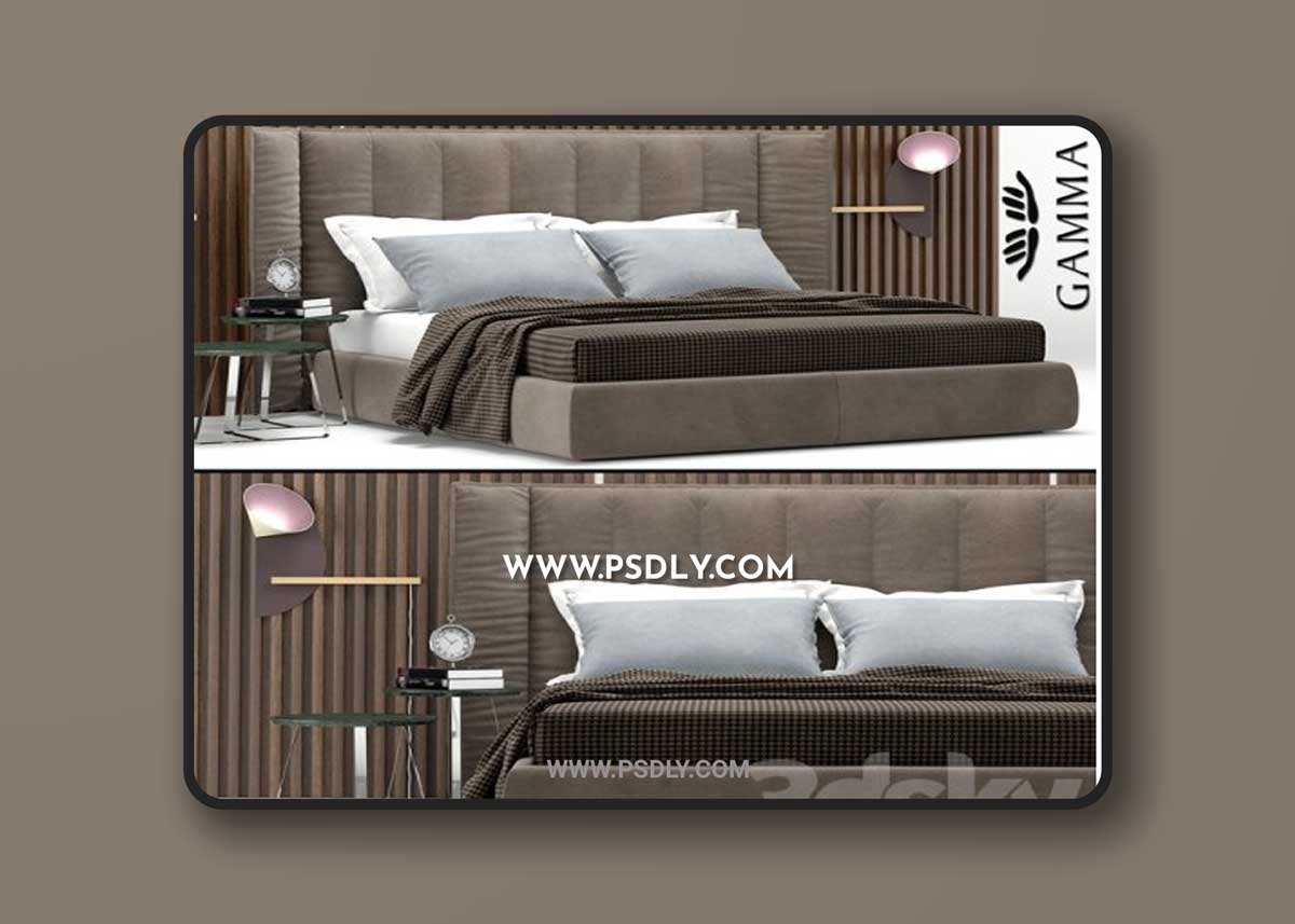 Bed Wind Night, Gamma Arredamenti 3D Models