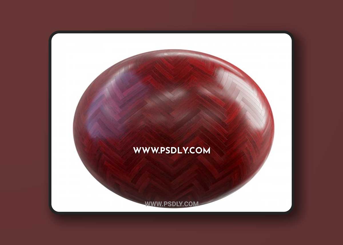 Cherry herringbone floor Textures 02 3D Models