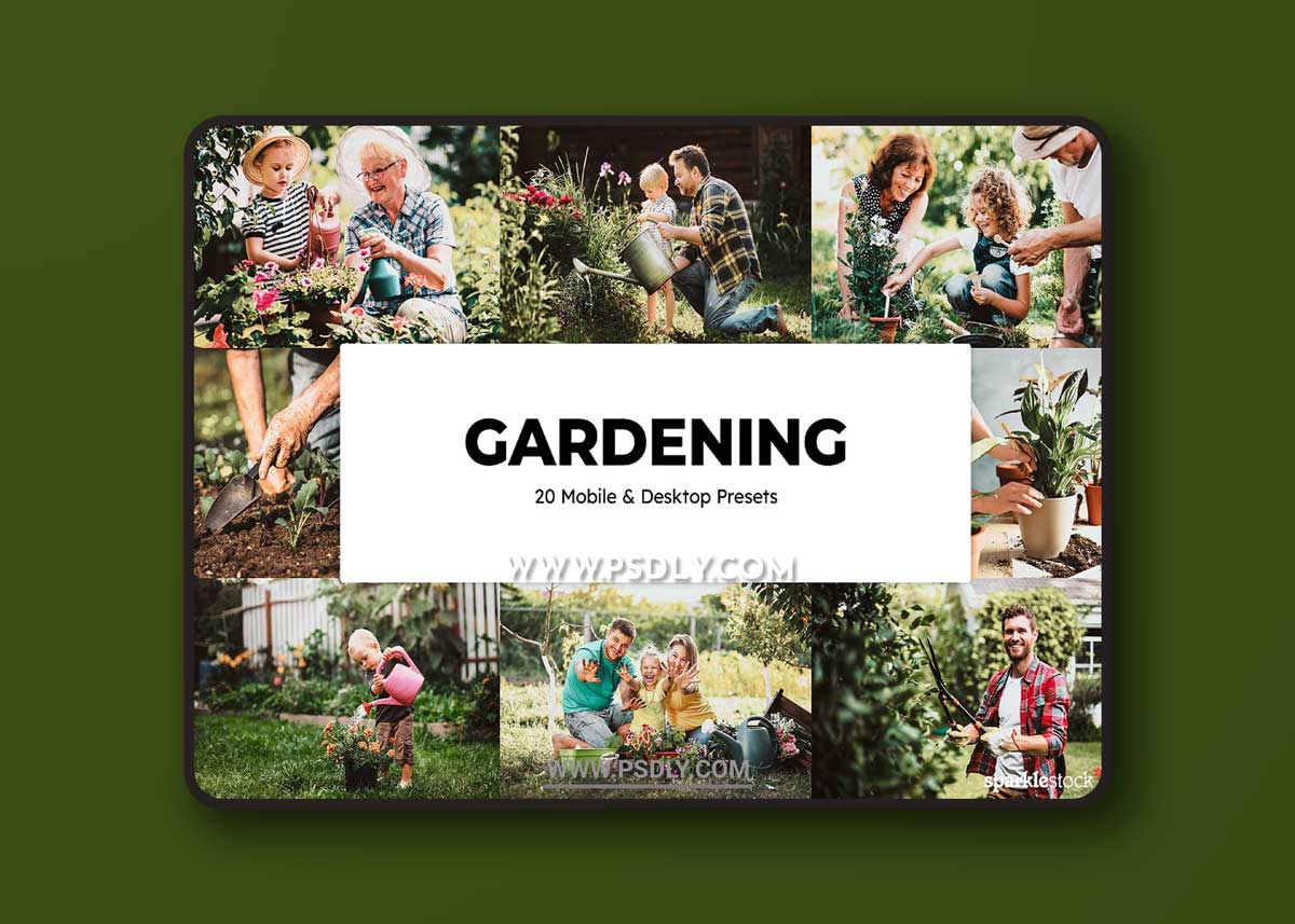 CreativeMarket - 20 Gardening Lightroom Presets & LUT 6616976