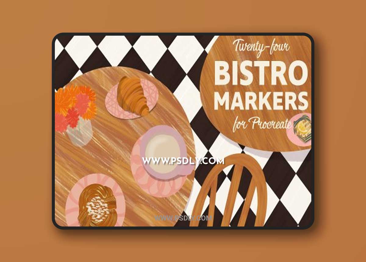 CreativeMarket - Bistro Markers for Procreate 3791833