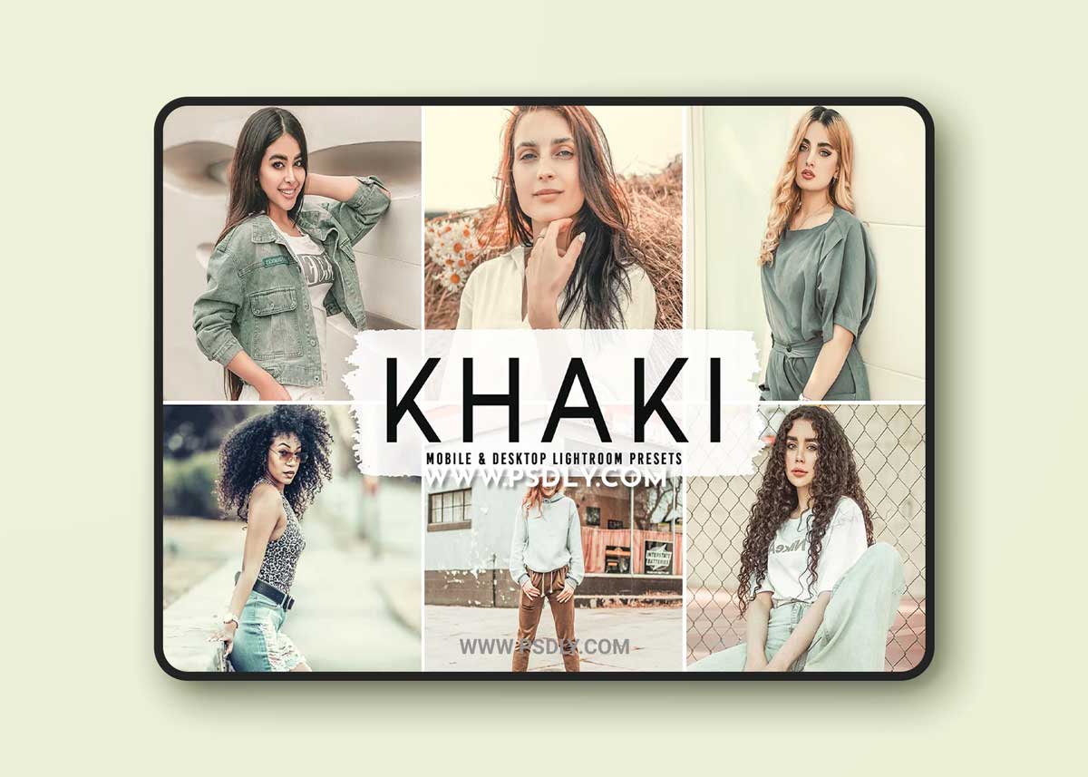 CreativeMarket - Khaki Pro Lightroom Presets 6640969