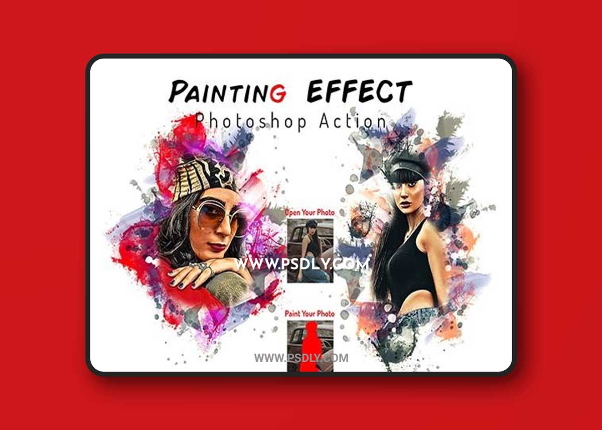CreativeMarket - Painting Effect Photoshop Action 6778360