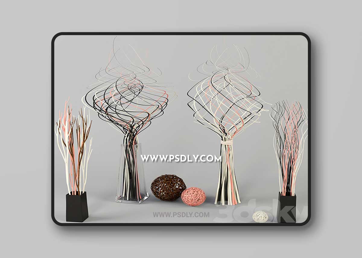 Decorative Threads 3D Model