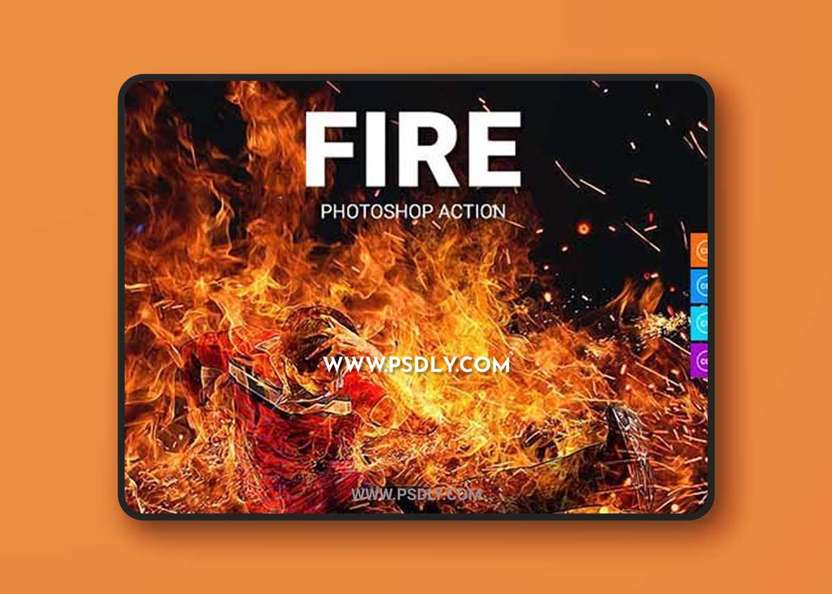 Fire Photoshop Action