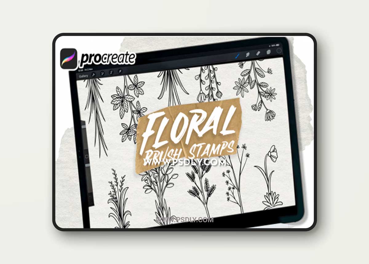 Floral Stamp Brushes