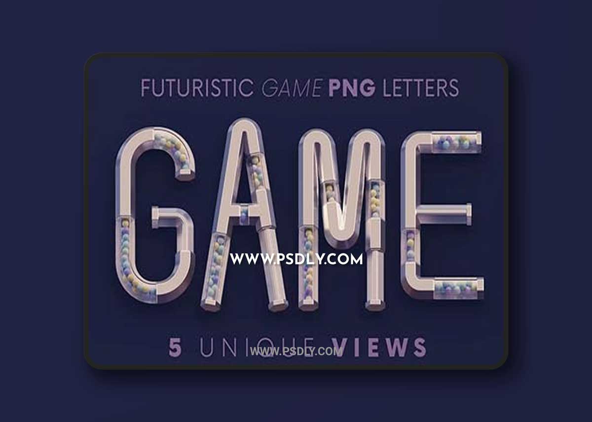 Futuristic Game - 3D Lettering