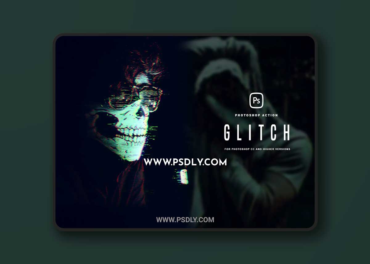 Glitch Photoshop Action
