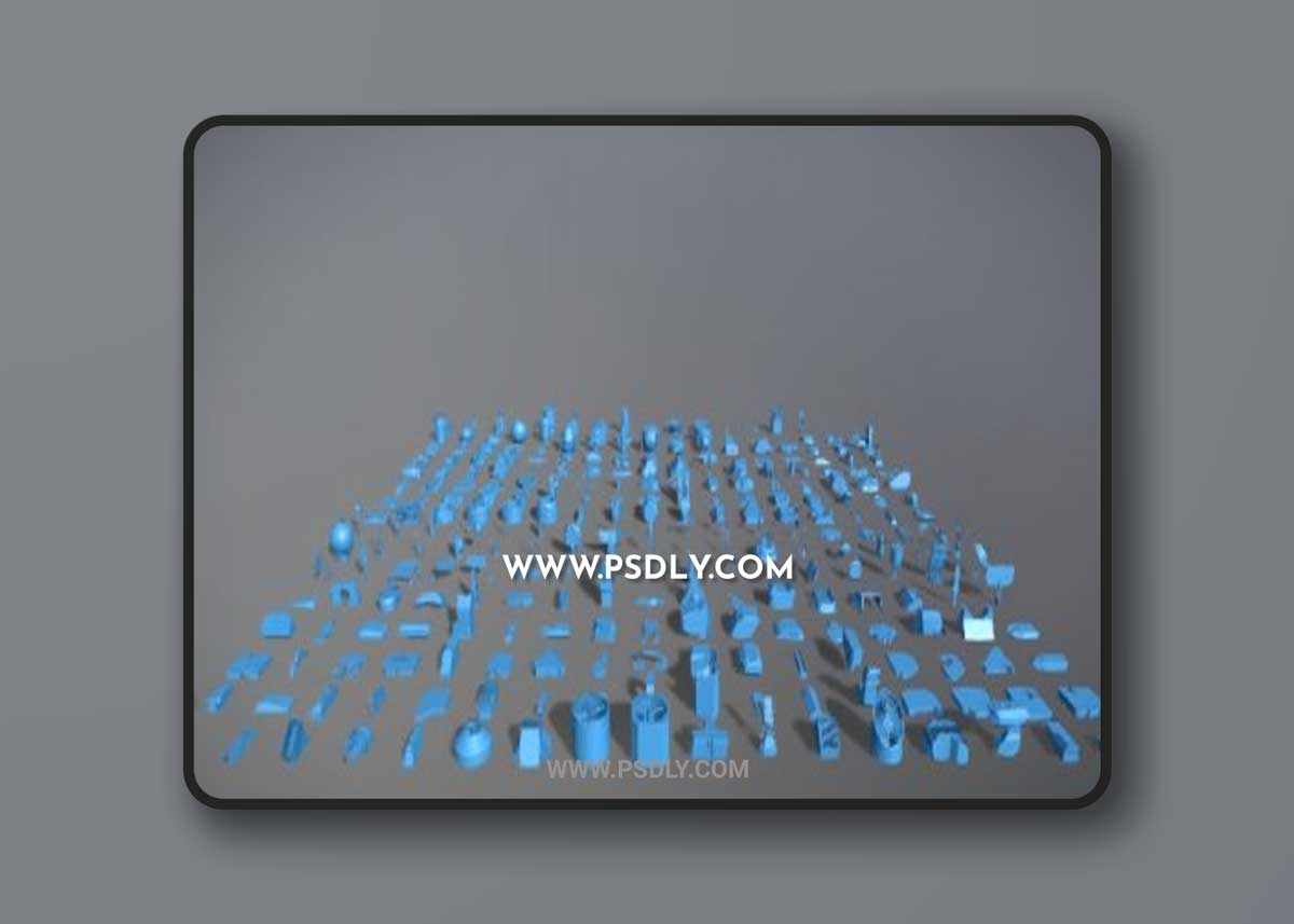 Greeble kitbash lowpoly packGreeble kitbash lowpoly pack