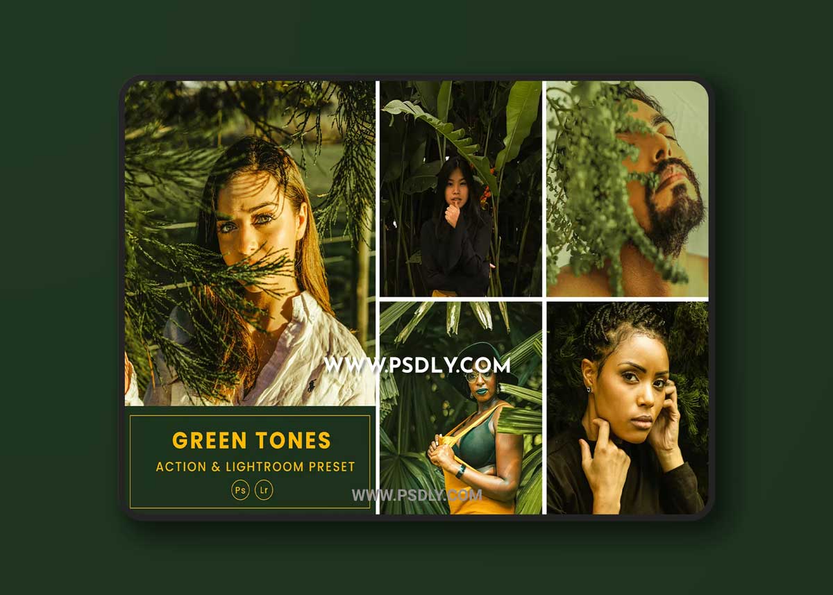 Green Tones Action & Lightrom Presets