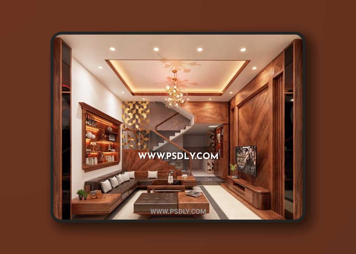 Interior Livingroom Scene Sketchup By Khoa Nguyen