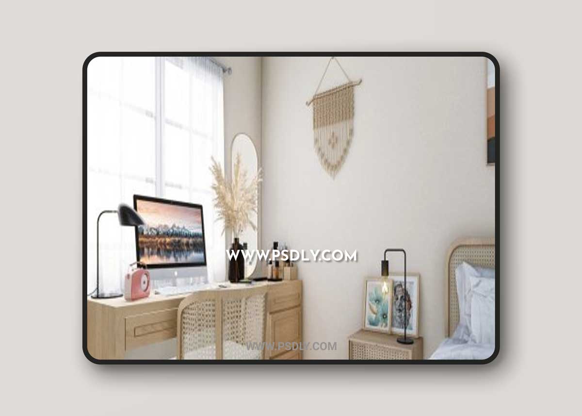 Interior Motelroom Scene Sketchup 3D Models