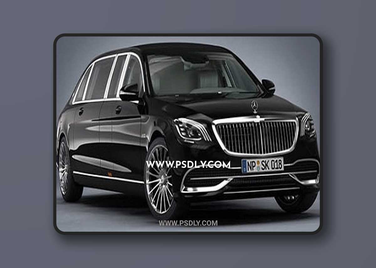 Mercedes-Benz S650 Pullman Maybach 2019 3D Models