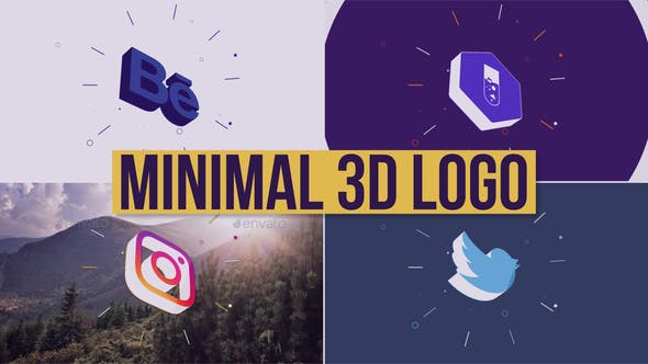 Videohive Minimal 3d Logo Reveal 24018928