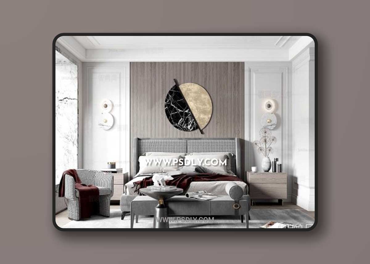 Modern bedroom 770176 3D Models