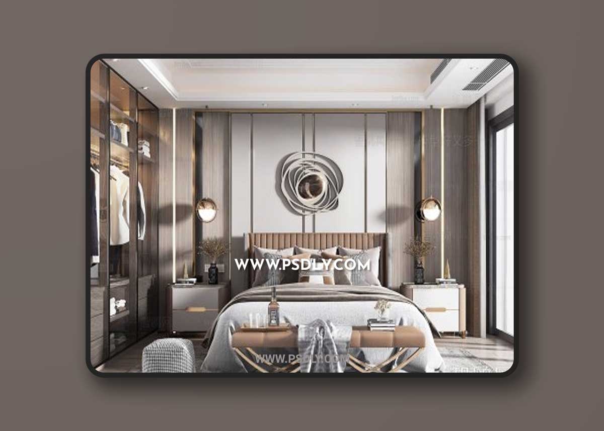 Modern bedroom 841830 3D Models