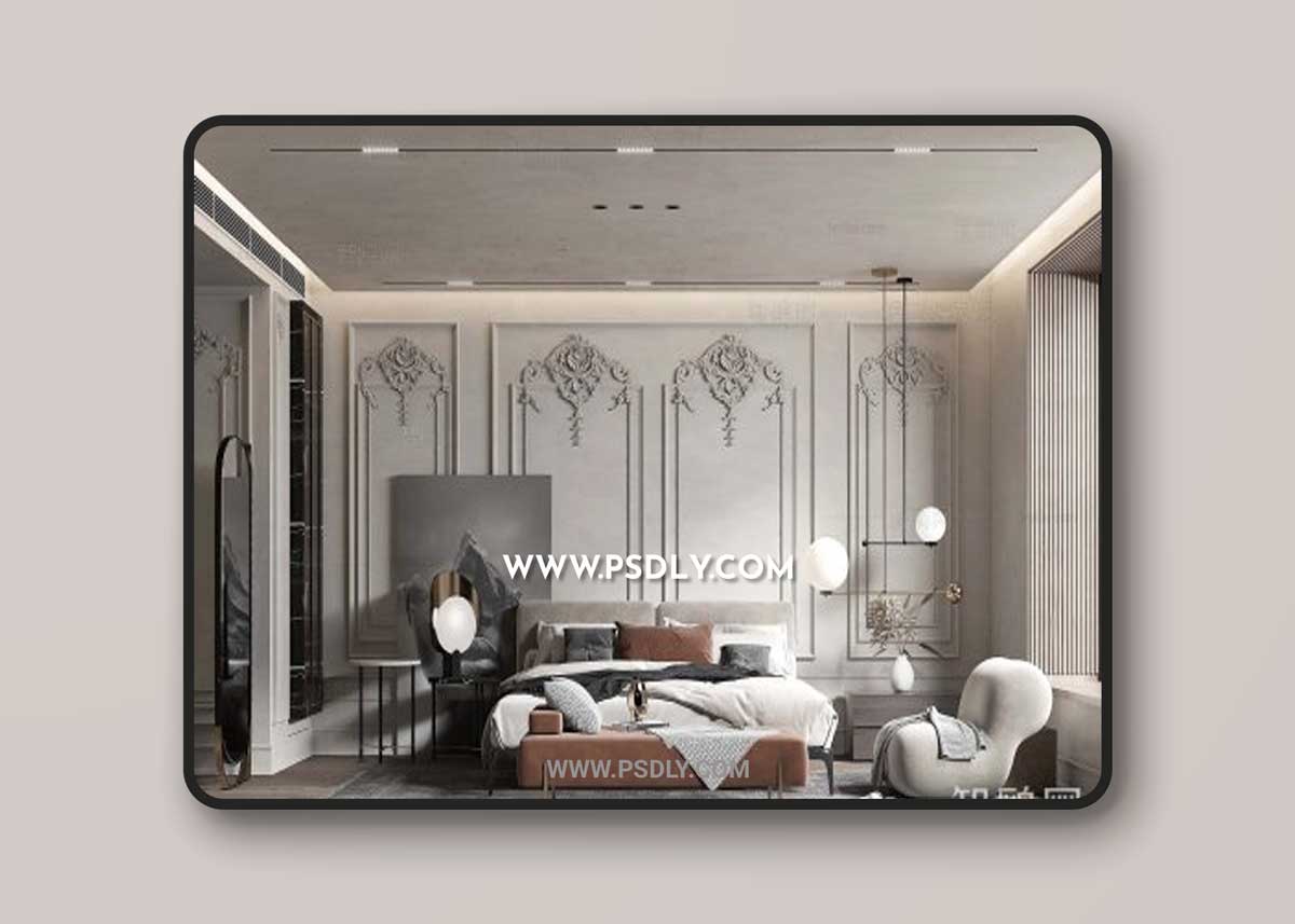 Modern bedroom 845527 3D ModelsModern bedroom 845527 3D Models