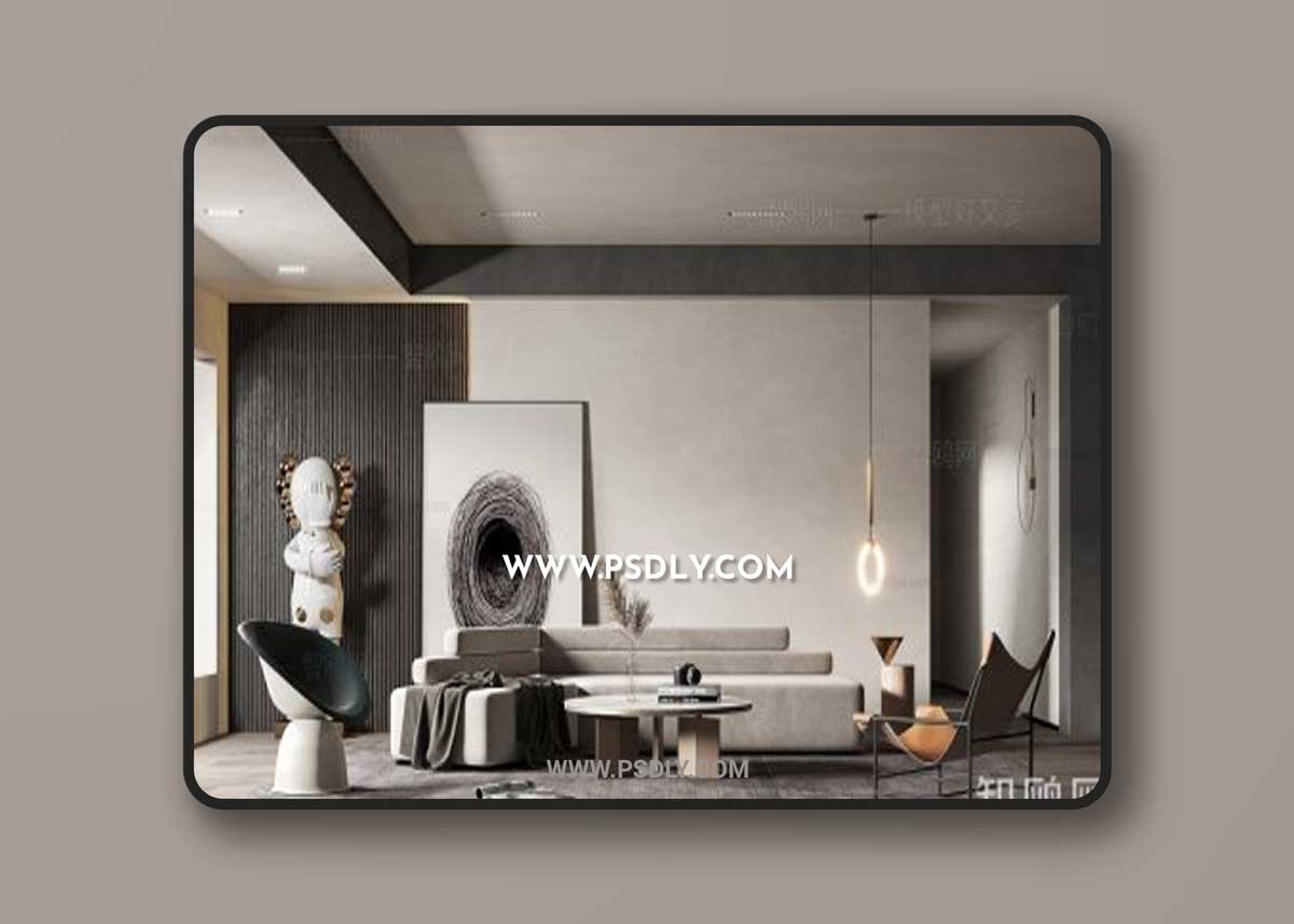 Modern living room 777657 3D Models