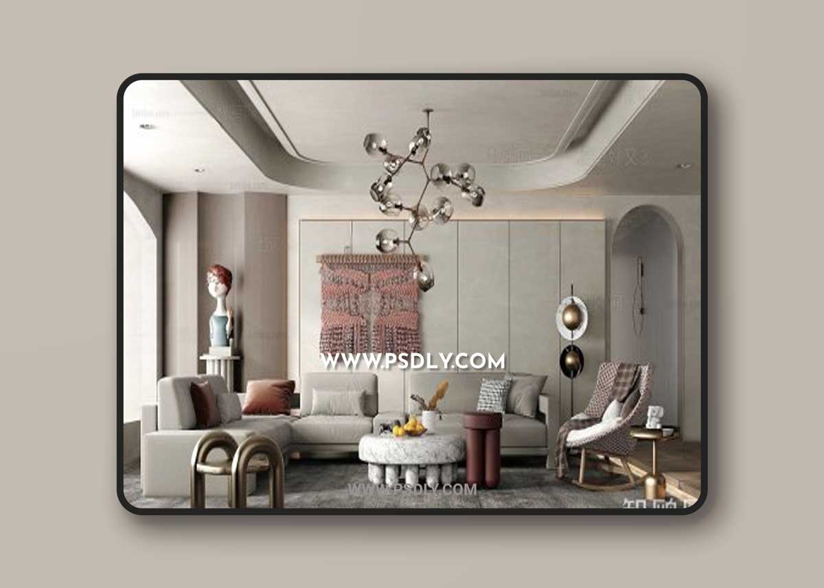 Modern living room 805305 3D Models