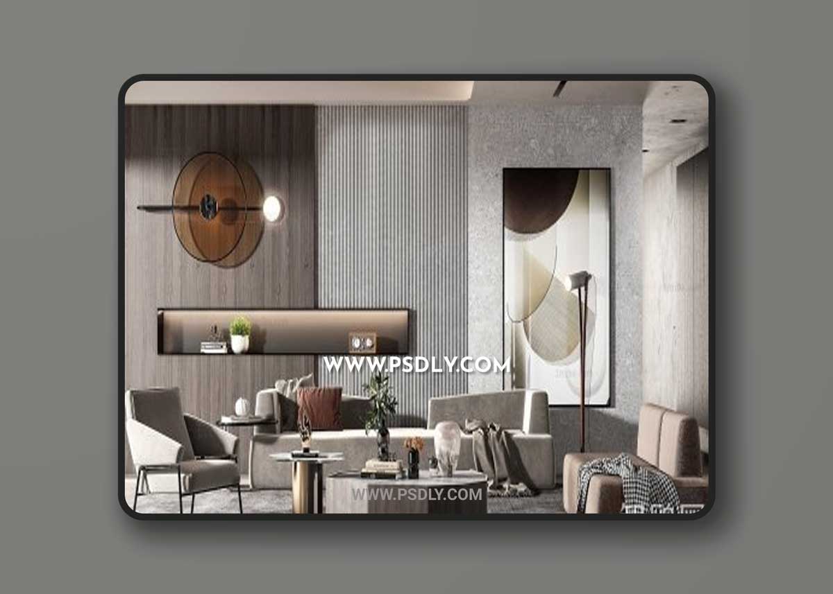 Modern living room 830442 3D Models