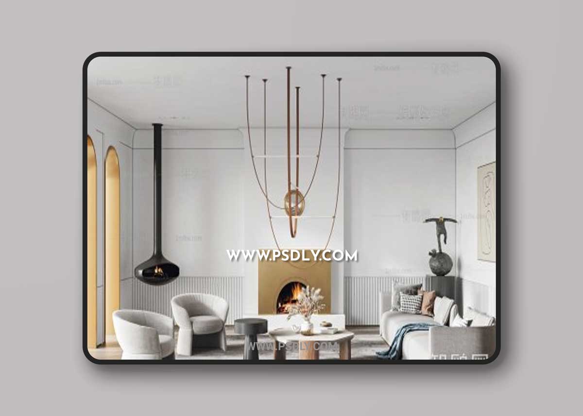 Modern living room 915041 3D Models