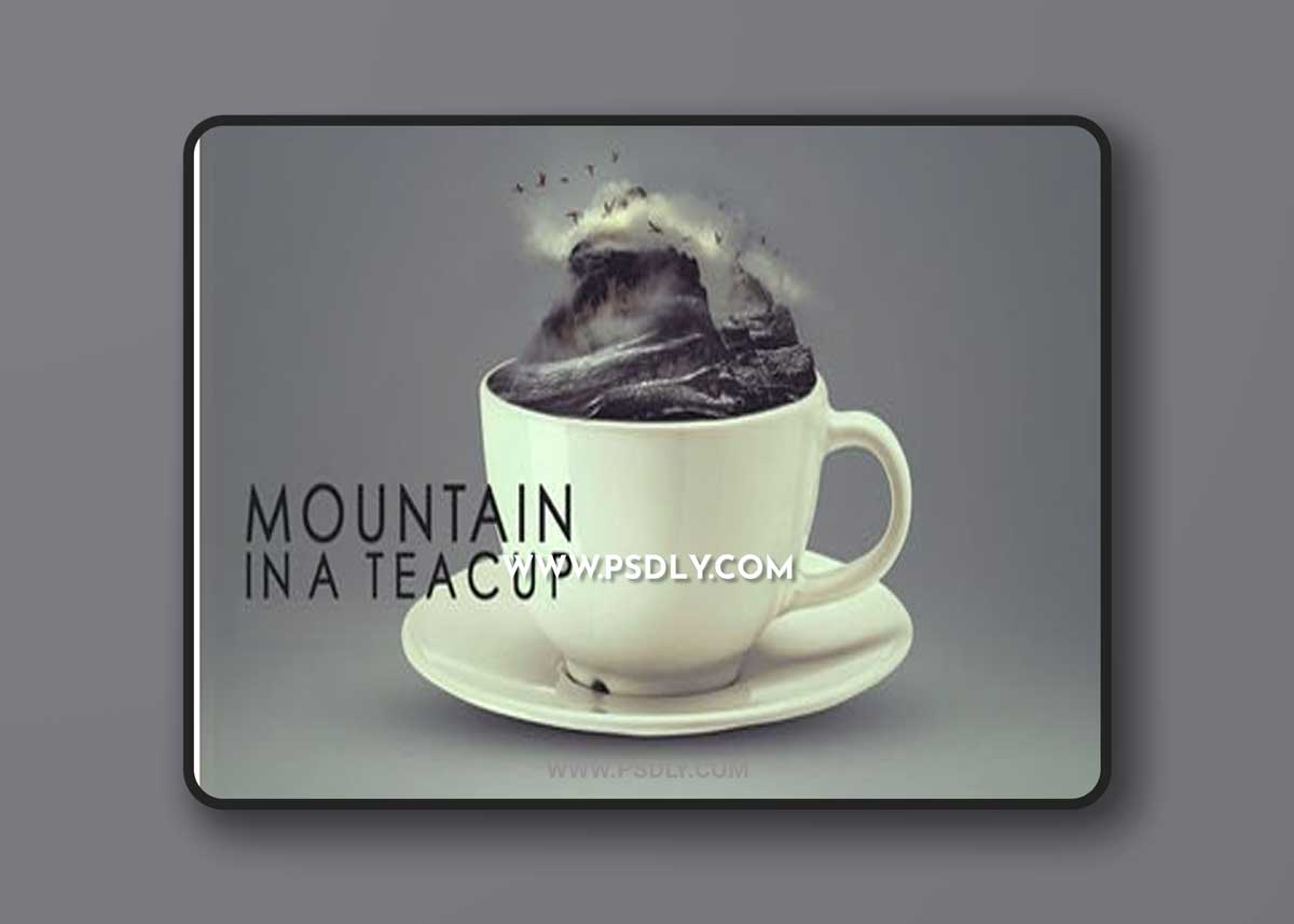 Mountain in A Teacup - Photoshop Effect + Tutorial