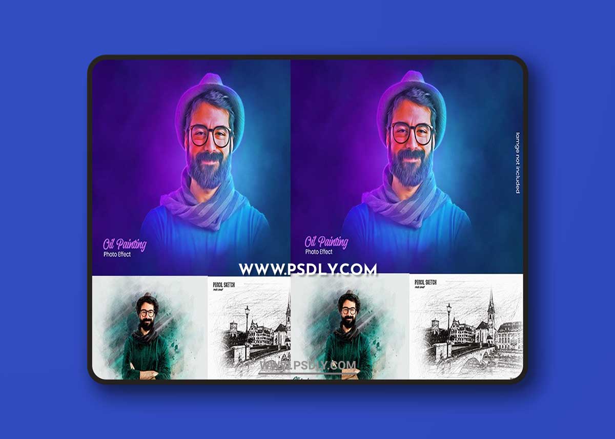 Oil Painting Colorful Photo Effect