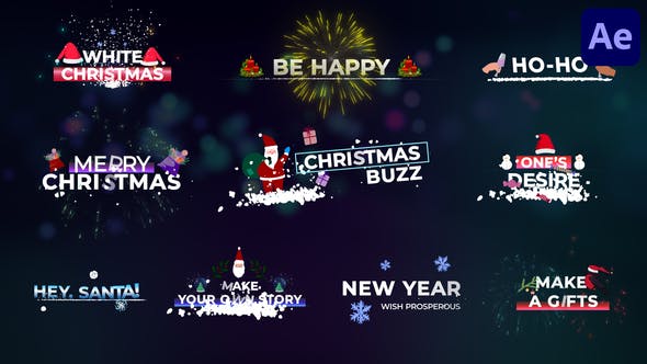 Videohive Christmas Titles for After Effects 35074485