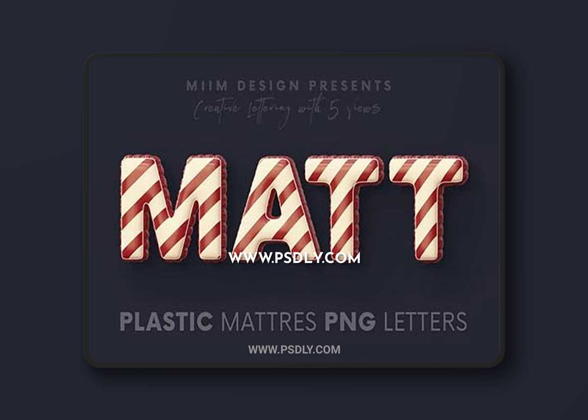Plastic Mattress - 3D Lettering