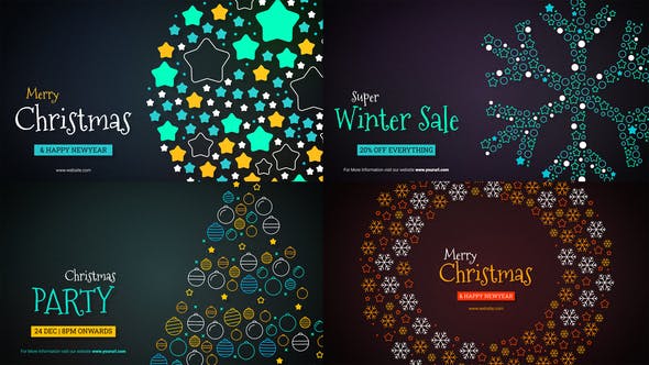 Videohive Merry Christmas Text Reveal 35315320