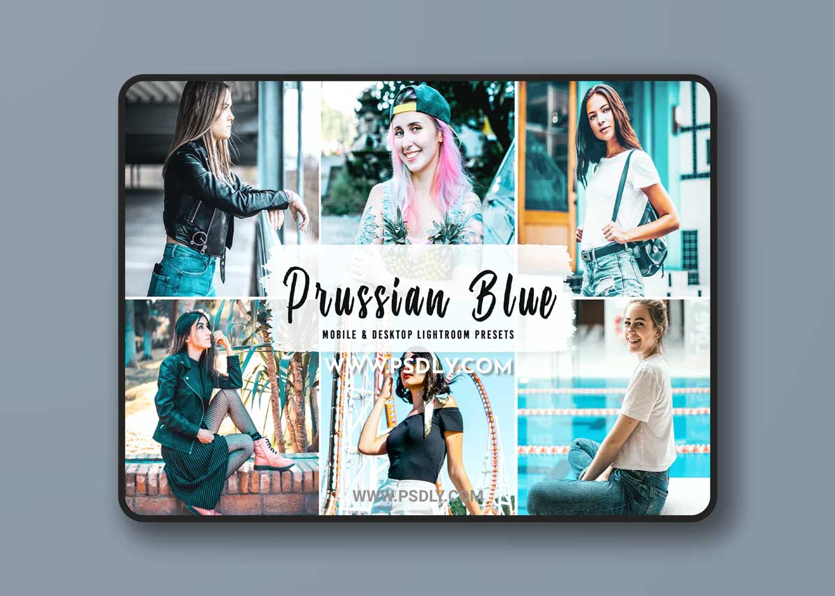 Prussian Blue Mobile & Desktop Lightroom Presets