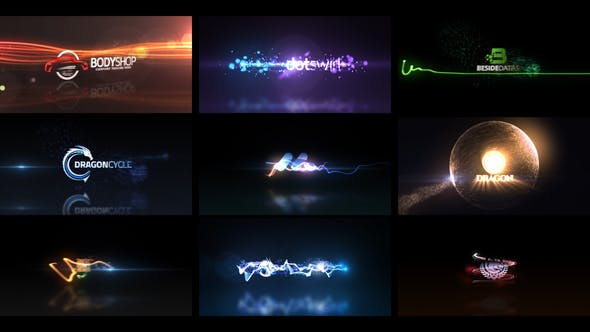Videohive Quick Logo Sting Pack 04: Glowing Particles 7489265