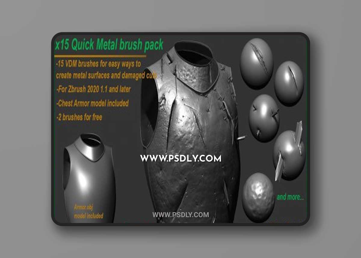 Quick Metal Surface and Cuts Brush