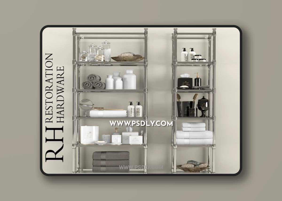 Restoration Hardware Bathroom Acsessories 3 3D Models