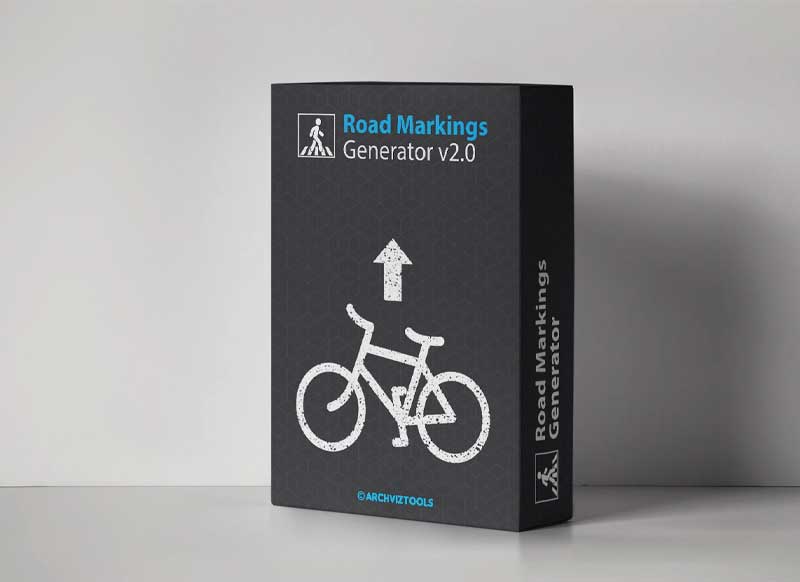 Road Markings Generator 2.0 for 3ds Max
