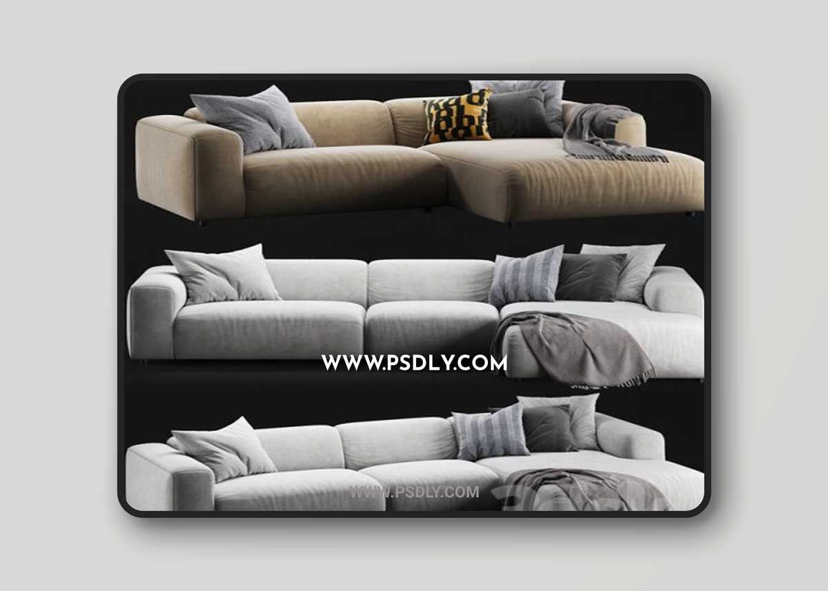 Rolf Benz freistil 187 sofa set 3D Models