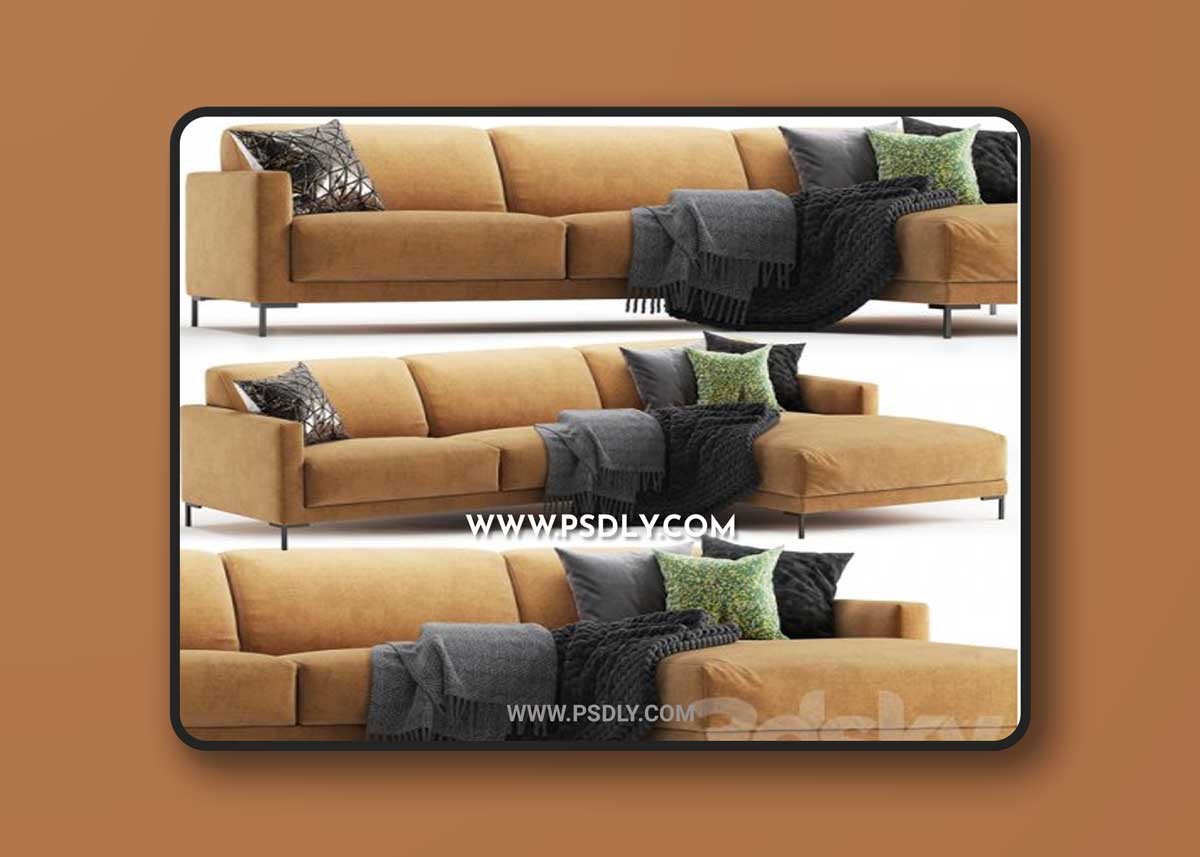 Rolf benz Freistil 141 sofa set 3D Models