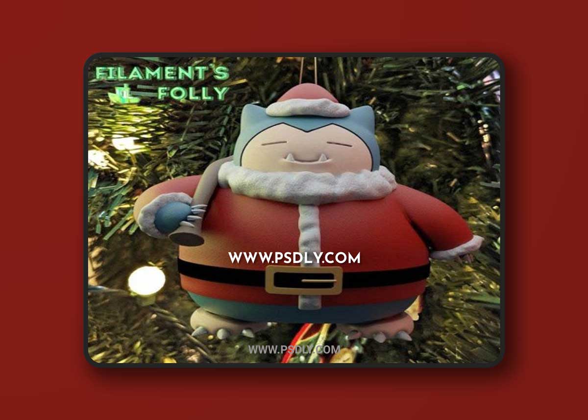 Santa Snorlax 3D Models