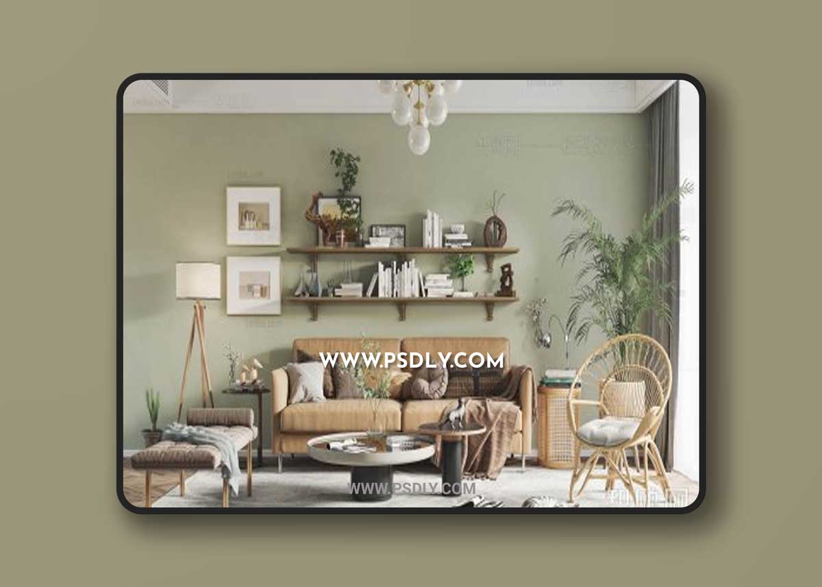 Scandinavian living room 1127379 3D Models