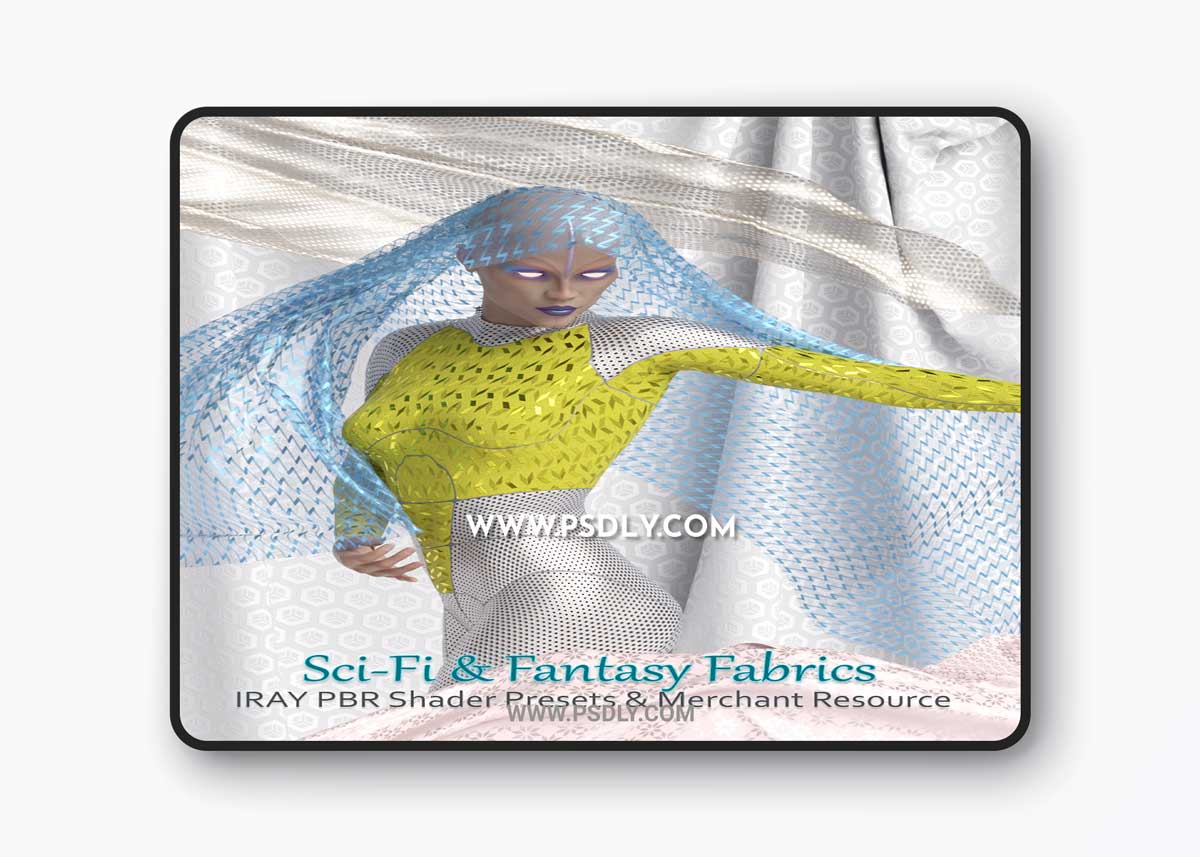 Sci-Fi and Fantasy Fabric Iray Shaders and Merchant Resource