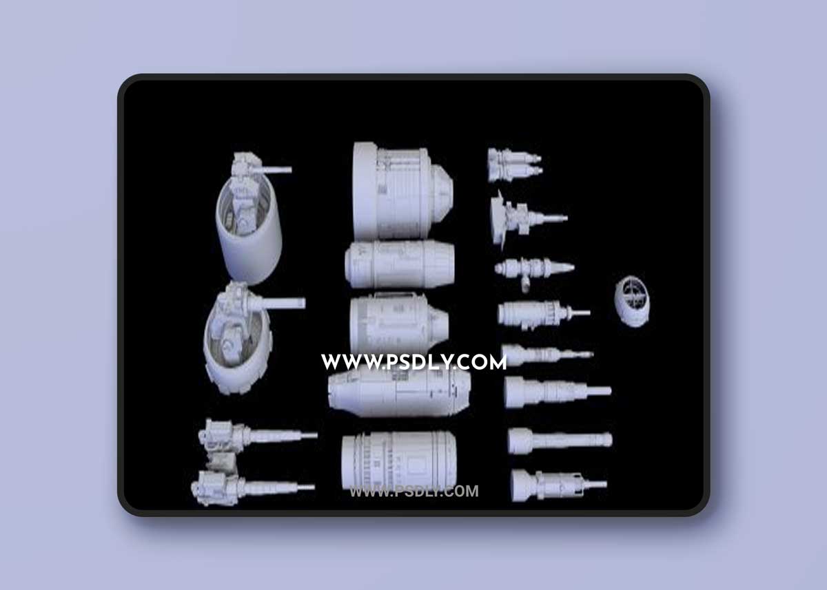 Scifi Laser Engine 3D model