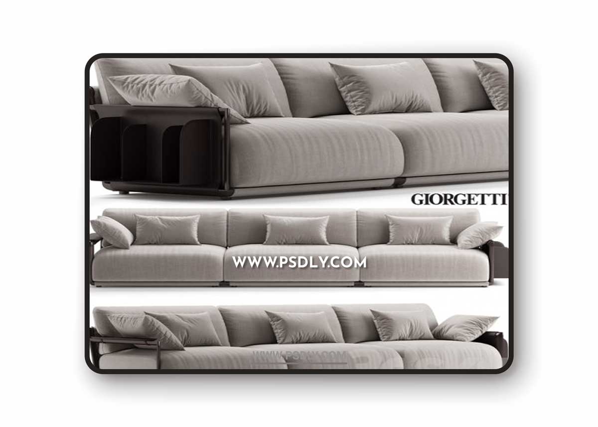 Sofa giorgetti ADAM 02 3D Model